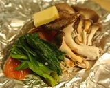 秋鮭ときのこのホイル焼き作り方4写真
