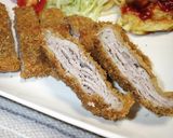 薄切り肉でミルフィーユ豚カツ作り方8写真