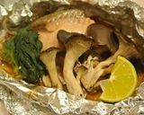 秋鮭ときのこのホイル焼き作り方6写真