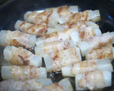 大根豚バラ巻きとちくわぶの煮物作り方3写真