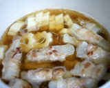 大根豚バラ巻きとちくわぶの煮物作り方4写真