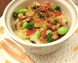 ツナと野菜と胡桃*カレーココットカマン作り方10写真