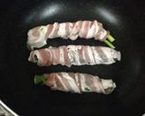 簡単おつまみ♪野菜の豚バラ巻き作り方3写真