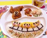 簡単キャラ弁☆卵焼き電車作り方2写真