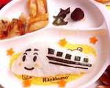 簡単キャラ弁☆卵焼き電車作り方3写真