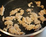 ツルムラサキ・鶏ミンチ・アボカドの炒め煮作り方2写真