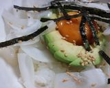 卵黄のっけアボカド丼.*作り方3写真