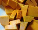 簡単☆かぼちゃとレーズンの甘いサラダ作り方1写真