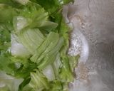 柿とレタスとロースハム入りサラダ作り方6写真
