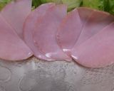 柿とレタスとロースハム入りサラダ作り方7写真