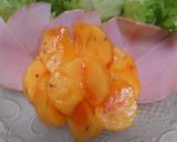 柿とレタスとロースハム入りサラダ作り方8写真