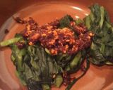 簡単茹でて混ぜるだけ）ニラと食べるラー油作り方3写真