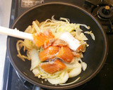 サーモンと白菜ときのこのスープ作り方5写真