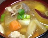 たっぷり根菜とさつま芋の豚汁作り方8写真