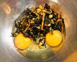 リメイク♡ひじきの煮物で卵焼き作り方1写真