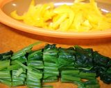 ほうれん草とパプリカのおかか和え作り方1写真