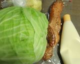 クリスマスのチキンでキャベツ入りポテサラ作り方1写真