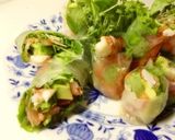 カフェメニュー♪野菜たっぷり生春巻き作り方5写真