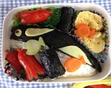 水族館へGO！子供も喜ぶシャチ弁当作り方6写真
