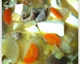 我が家の味噌汁風☆モツ煮込み♪作り方4写真