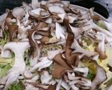 白菜ときのこたっぷり鍋作り方7写真