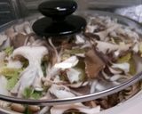 白菜ときのこたっぷり鍋作り方8写真