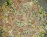 コーンとオクラと胸肉のもっちりかき揚げ♪作り方4写真