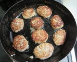 煮込んで小さなハンバーグ作り方4写真