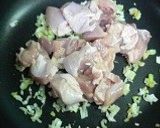 鶏肉とナス・ピーマンの味噌炒め煮作り方3写真