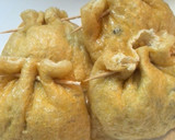 簡単すぎる！豆腐とひじきの巾着焼き作り方4写真