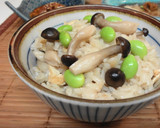 簡単☆しめじと枝豆の炊き込みご飯作り方4写真