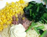 5分で、雪菜のパスタ作り方5写真