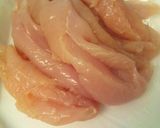 ささみとニラのカレーマヨ和え作り方1写真