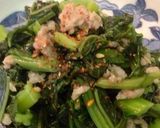 野沢菜と豚肉の炒め物作り方5写真