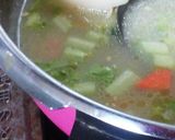 昔話に出て来る様な海苔と餅の入ったおじや作り方4写真