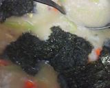 昔話に出て来る様な海苔と餅の入ったおじや作り方7写真