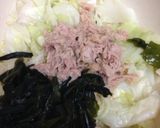 ☆わかめとキャベツ♪ツナ和えサラダ作り方3写真