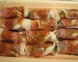 豚肉の水菜巻き　お弁当（34）作り方2写真