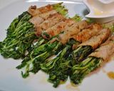 2つの味が楽しめる豆苗の豚肉巻き焼き!作り方5写真