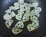 麺つゆで簡単　レンコンのキンピラ　どすぇ作り方4写真