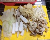 鳥ももとキノコの味噌クリームパスタ作り方1写真