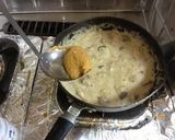 鳥ももとキノコの味噌クリームパスタ作り方5写真