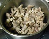 ことこと煮込んで牛筋の照焼カレー風作り方1写真