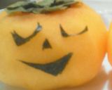 ハロウィンのデザート♬丸ごと柿のランタン作り方2写真