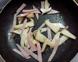 エリンギとハムのバター醤油ソテー作り方4写真