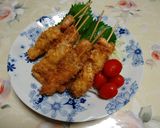 鶏肉と生姜の串揚げ作り方5写真