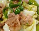 豚肉と千切りキャベツのにんにく醤油炒め作り方17写真