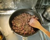 ★簡単に*かぼちゃのそぼろ煮*で～す。♪作り方5写真