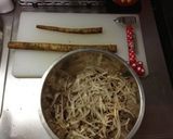 簡単☆ごぼうのペペロンチーノ風作り方1写真