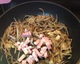 簡単☆ごぼうのペペロンチーノ風作り方5写真